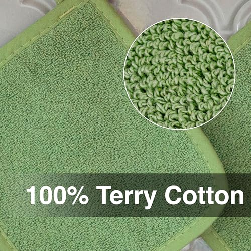 RITZ Terry Potholder & Hot Pad: Unparalleled Heat Resistant, Durable 100% Cotton – Ergonomically Designed for Optimal Grip – Easy-Care Machine Washable – 2-Pack, Cactus - color: Cactus Green, size: 2-Pack