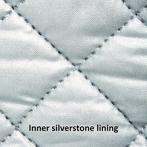 DII Basic Terry Collection 100% Cotton Quilted, Oven Mitt, Mineral Gray, 2 Piece - color: Mineral Gray, size: Oven Mitt