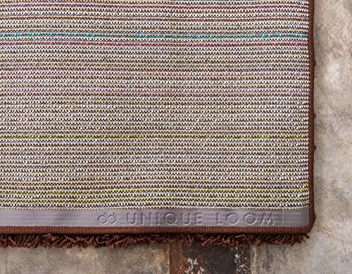 Unique Loom Solid Shag Collection Area Rug (2' x 3' 1" Rectangle, Chocolate Brown) - color: Chocolate Brown, size: 2' x 3'1" (Rectangular)