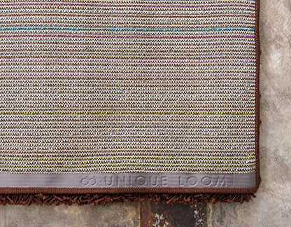 Unique Loom Solid Shag Collection Area Rug (2' x 3' 1" Rectangle, Chocolate Brown) - color: Chocolate Brown, size: 2' x 3'1" (Rectangular)