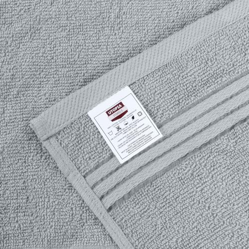Utopia Towels 12 Pack Premium Wash Cloths, 12x12 in, 100% Cotton, Cool Grey | Highly Absorbent Soft Feel Lightweight Washcloths - Premium Ring Spun Cotton, Ideal for Bathroom, Spa, Gym & Face - color: Cool Grey