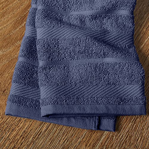 KitchenAid Albany Kitchen Towel 4-Pack Set, Blue Willow/White, 16"x26" - color: Blue Willow, size: 16"x26"