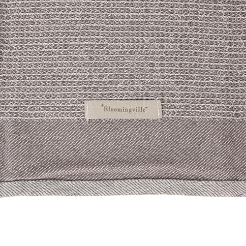 Bloomingville Cotton Waffle Weave Tea Towels (Set of 2), Grey, 2 Count