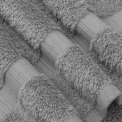Chakir Turkish Linens 6 Piece Hand Towels, 100% Cotton Luxury Turkish Towels for Bathroom, Soft Absorbent Hand Towel Set, 16 x 30 Inches, Gray - color: Gray