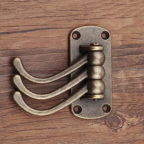 Retro Swivel Wall Hooks - 2PCS Coat Rack for Bedroom, Bathroom, Kitchen, Garage - style: Retro square shape