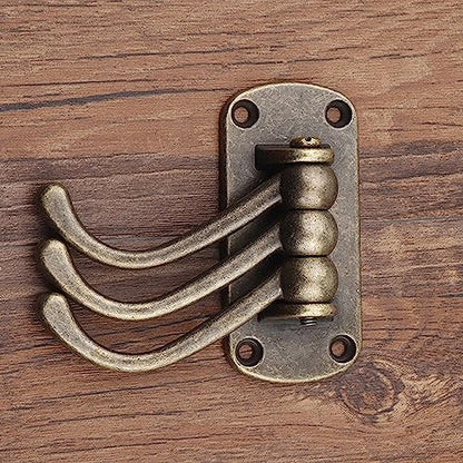 Retro Swivel Wall Hooks - 2PCS Coat Rack for Bedroom, Bathroom, Kitchen, Garage - style: Retro square shape
