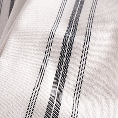 KAF Home Classic Farmhouse Stripe Kitchen Towels, Pure Cotton Dish Towels, Towel Dish Cloths for Cooking, Cleaning, and Dining, Set of 12, Charcoal - color: Charcoal