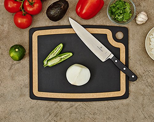 Epicurean Gourmet Series 14.5" × 11.25" Cutting Board in Slate/Natural - color: Slate/Natural, size: 14.5"L x 11.3"W