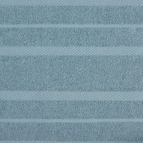 KitchenAid Albany Kitchen Towel 4-Pack Set, Fog Blue/White, 16"x26" - color: Fog Blue, size: 16"x26"