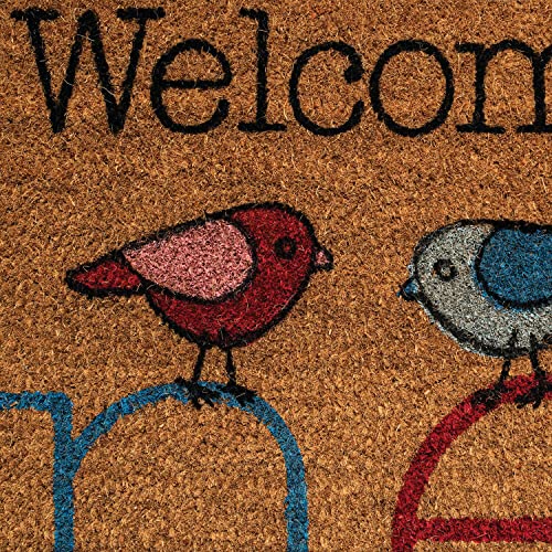 Notrax, Welcome Nest, Vinyl-Backed Natural Coir Doormat, 0.5" Thick Entry Mat for Indoor or Outdoor Use, 18"x30", C12 (C12S1830NW)