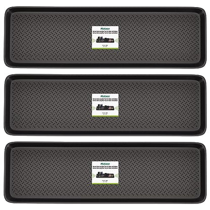 3 Pack Rubber Extra Large Shoe Tray for Entryway,Long Boot Tray,Slim Boot Mat for Indoor and Outdoor Use,16x55 in, Rectangular (Pack of 3) - size: 55"L x 16"W x 1.2"Th (Pack of 3)