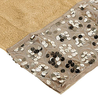 Zahari Home Sinatra 3 Piece Bathroom Towel Set Bath Towel Hand Towel Wash Cloth Absorbent, Champagne - color: Champange