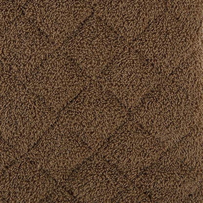 DII Basic Terry Collection 100% Cotton Quilted, Oven Mitt, Brown, 2 Piece - color: Brown, size: Oven Mitt