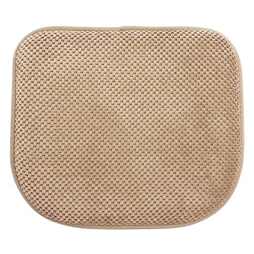 Kitchen Chair Cushions Dining Office Chair Pads Non Slip Thin Seat Cushion | Khaki 17x15 U Shaped Washable Soft Thick Memory Foam Large Metal Wooden Outdoor Patio Chair Cushions - color: Khaki