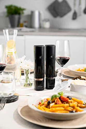 Electric Salt/Pepper Mill, rechargeable - color: Black