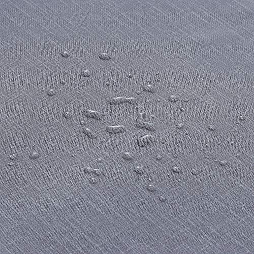 NLMUVW Square Vinyl Tablecloth 100% Waterproof Oil Proof Spill Proof PVC Table Cloth Wipe Clean Table Cover for Kitchen Dining Picnic, Dark Grey, 48 x 48 inch - color: Dark Grey, size: 48" x 48" (Square)