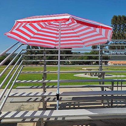 Cunguv Umbrella Clamp Stand Holder Outdoor Heavy Duty Umbrella Mount Clip Black