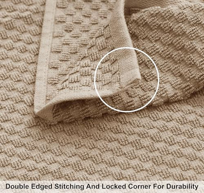 COTTON CRAFT Euro Spa Waffle Weave Bath Sheet - Set of 2 Linen Towel Sheets | Pure 100% Ringspun Cotton Oversized Luxurious Towel Set - Soft Plush Super Absorbent Low Lint Quick Dry - 35 x 70 inches - color: Linen, size: 2 Pack Bath Sheet