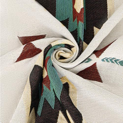 Samboo Mexican Blanket 50×60 Inch, Boho Native American Woven Throw Blanket for Couch Sofa Bed Camping Picnic Beach, Soft Lightweight Durable Machine Washable Decorative Blanket with Tassels