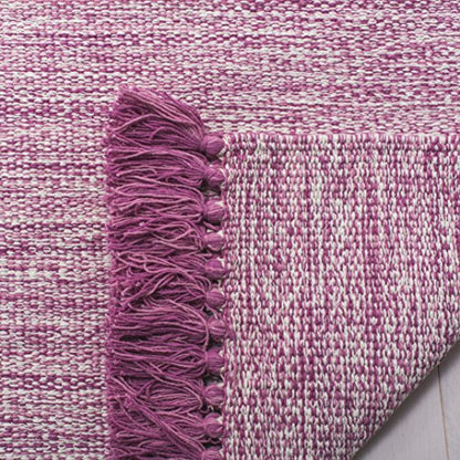 SAFAVIEH Area Rug 8x10 - Montauk Collection - Large - Pink, Handmade Cotton, Tassel Design, Ideal for Living Room, Bedroom, Office, Dining Space (MTK610P) - color: Pink, size: 8' x 10' (Rectangular)
