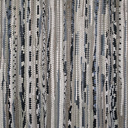 DII Chindi Home Collection Handwoven Multicolor Area Rag Rug, 2 3" x 6', Gray - color: Grey, size: 2'3" x 6' (Rectangular)