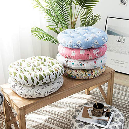 vctops Bohemian Soft Round Chair Pad Garden Patio Home Kitchen Office Seat Cushion Calligraphy Diameter 16" - color: Calligraphy, style: Diameter 16 Inch