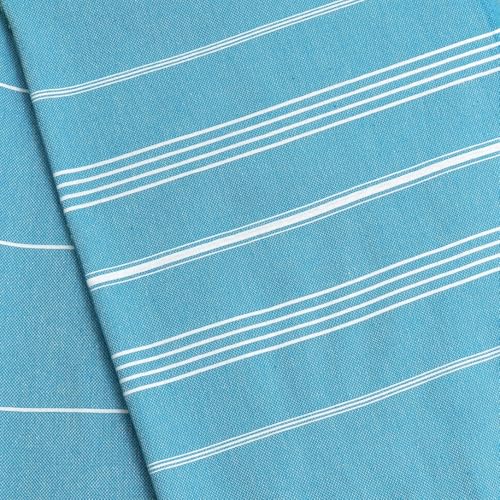 Bersuse Towels Anatolia XL Beach Blanket Throw Blanket Turkish Towel 100% Cotton Extra-Large Quick-Dry Lightweight Premium Peshtemal Towel - 61x82 Inches, Sea Blue - color: Sea Blue