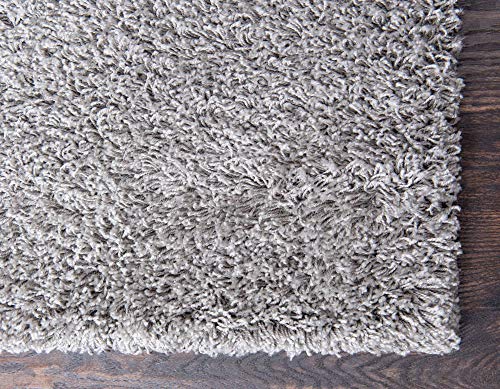 Unique Loom Solid Shag Collection Area Rug (2' 2" x 3' 1" Rectangle, Cloud Gray) - color: Cloud Gray, size: 2' x 3'1" (Rectangular)