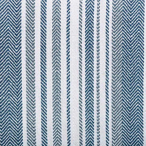 DII Assorted Woven, Kitchen Dishtowel Set, 18x28, Stone Blue, 5 Piece - color: Stone Blue