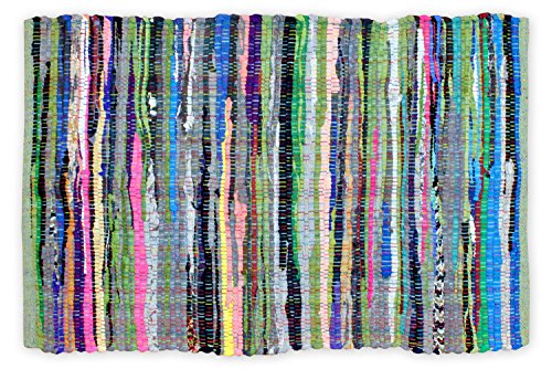 DII Chindi Home Collection Handwoven Multicolor Area Rag Run, 4x6 - color: Various Colors, size: 4' x 6' (Rectangular)