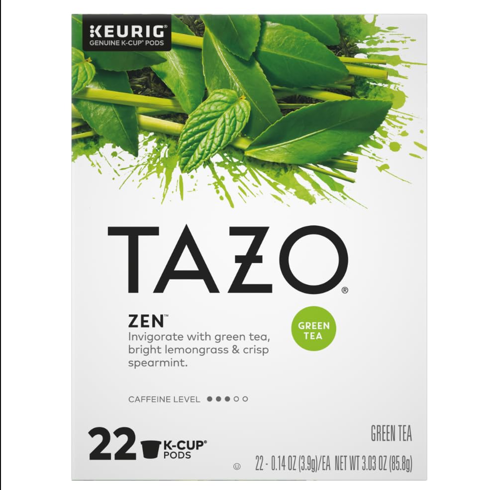 TAZO Tea Bag KCUP Zen, 22 CT (Pack of 4) - size: 22 Count (Pack of 4) Zen
