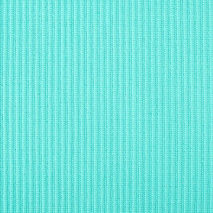DII Basic Everyday Ribbed Tabletop 100% Cotton, Placemat Set, 13x19, Aqua, 6 Piece - color: Aqua, size: 13x19"