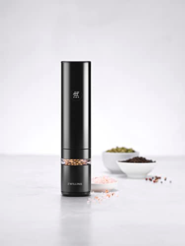 Electric Salt/Pepper Mill, rechargeable - color: Black