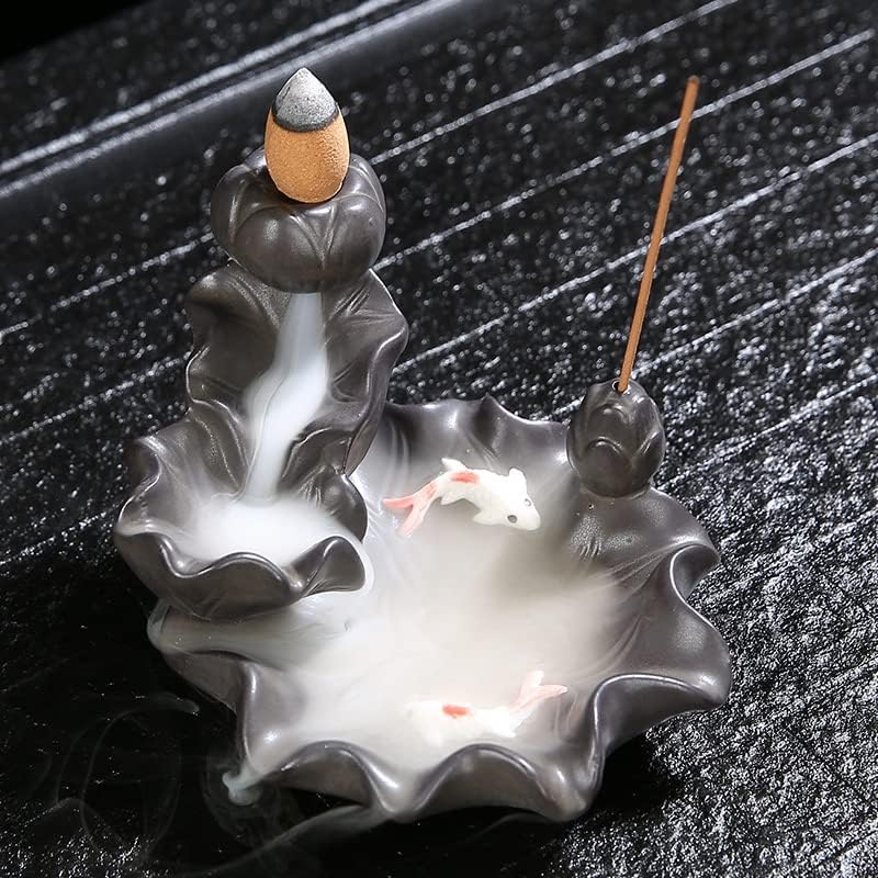 Ceramics Lotus Flower Incense Burner, Aromatherapy, Home Decor