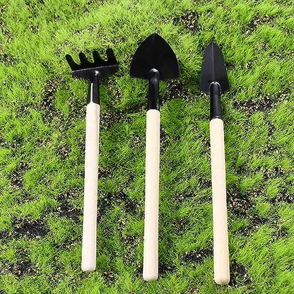 7 Pcs Succulent Gardending Hand Tools,Miniature Fairy Garden Small Plants Care Tool Sets,Mini Garden Tool Set-Small Shovel Rake Spade Soil Scoops