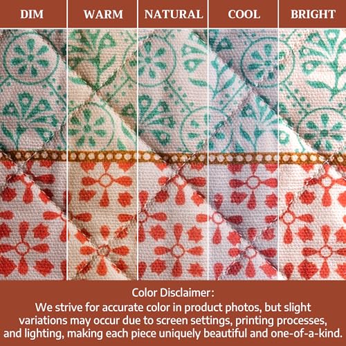 Maison d'Hermine Oven Gloves 100% Cotton Oven Mitt (7" x 13", Pack of 1) | With Loop Heat Resistant BBQ Cooking Gloves Baking Grilling Kitchen Handling Hot Pans Spring Summer - Provence - color: 002 - Provence, size: 7.5" x 13" (Oven Mitt)