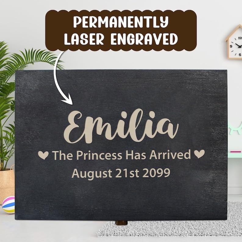 Personalized Baby Memory Box for Keepsakes Custom Engraved Wooden Newborn Gift Box with Lid - Baby Shower Gifts for Boys Girls Keepsake Chest - Storage Boxes for Photos Milestones First Year Treasures - style: 11. New Born Baby Designs