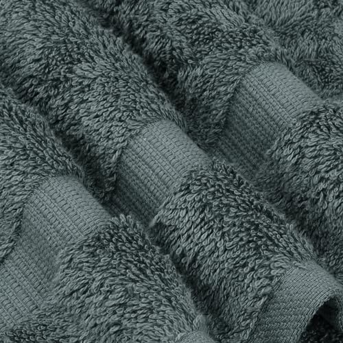 Chakir Turkish Linens | Hotel & Spa Quality 100% Cotton Premium Turkish Towels | Soft & Absorbent (6-Piece Hand Towels) - color: Dark Gray