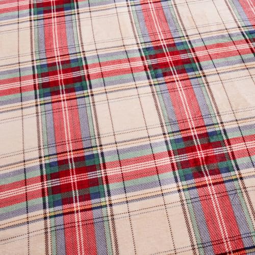 PU MEI Sherpa Fleece Throw Blanket 60" x 80" Reversible Plush Fluffy Large Big Blanket Lattice Flannel Blankets for All Season Use, Chrismas Red - color: Chrismas Red, size: 60"*80"