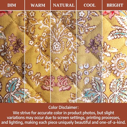 Maison d'Hermine Oven Gloves 100% Cotton Oven Mitt (7" x 13", Pack of 1) | With Loop Heat Resistant BBQ Cooking Gloves Baking Grilling Kitchen Handling Hot Pans Spring Summer - Marquise - color: 001 - Marquise, size: 7.5" x 13" (Oven Mitt)