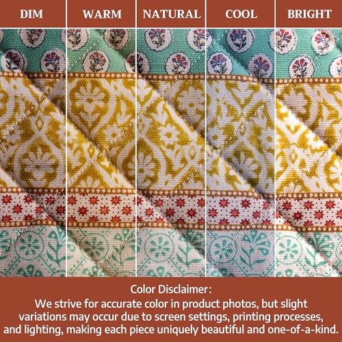 Maison d' Hermine Pot Holders 100% Cotton Potholders (8" x 8", Pack of 2) | Heat Resistant Hot Pads with Loop BBQ Cooking Baking Farmhouse Kitchen Handling Hot Pans Spring Summer - Provence - color: 002 - Provence, size: 8" x 8" (Pot Holder Pack of 2)