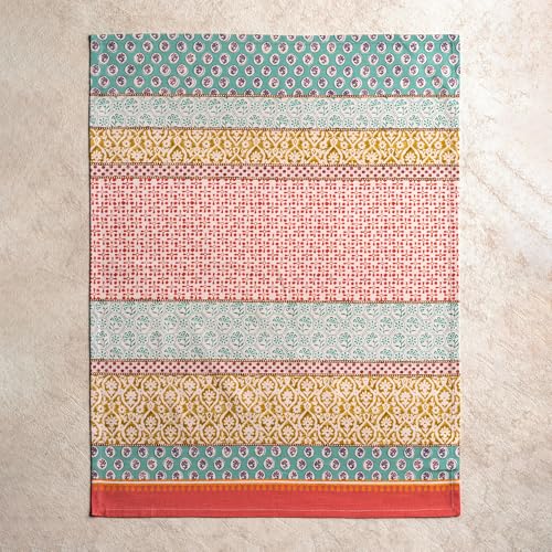 Maison d' Hermine Kitchen Towels Set of 3, 100% Cotton | Reusable, 27.50" x 20" - color: 005 - Provence