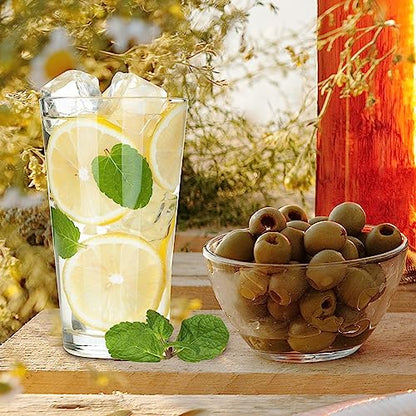 Pint Glasses Set of 6 - 16 oz Drinking Glasses Made for Cold Beverages - 16 oz Mixing Glass & Highball Set of 6 for Homes, Pubs & More - Freezer & Dishwasher-Friendly Cocktail Glasses, PARNOO - size: 6 Pack