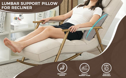 Large Lumbar Cushion Lumbar Support Pillow, Ergonomic Lumbar Pillow with Machine Washable, Help Relieve Pain of Back, Lumbar, Tailbone and Sciatic Nerve Support. (Dark Grey) - color: Dark Grey