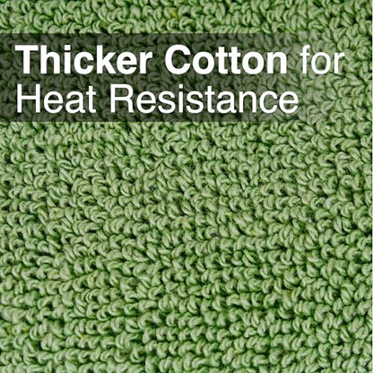 RITZ Terry Potholder & Hot Pad: Unparalleled Heat Resistant, Durable 100% Cotton – Ergonomically Designed for Optimal Grip – Easy-Care Machine Washable – 2-Pack, Cactus - color: Cactus Green, size: 2-Pack