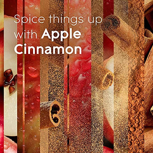 Glade Candle Apple Cinnamon, Fragrance Infused with Essential Oils, Air Freshener Candle, 3-Wick, 6.8 Oz