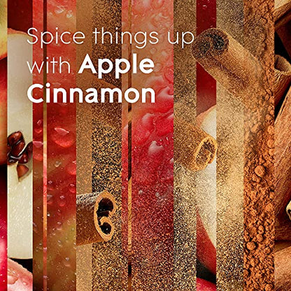 Glade Candle Apple Cinnamon, Fragrance Infused with Essential Oils, Air Freshener Candle, 3-Wick, 6.8 Oz