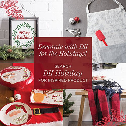 DII Buffalo Check Collection, Classic Farmhouse Cloth Napkin Set, 20x20, Red & Black, 6 Piece - color: Red & Black, size: 20" x 20" (Set of 6)