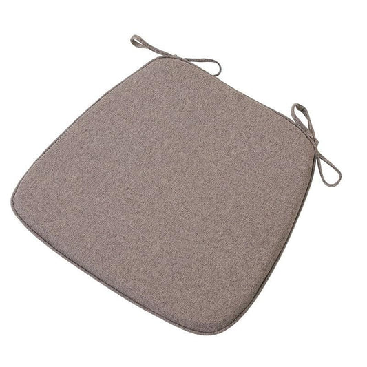 Chair Pads with Ties 18x17, Memory Foam Kitchen Chair Cushions with Ties 18 Inch, Non Slip Chair Pads for Dining Chairs Set of 2 4 6, Seat Cushions Covers Washable and Removable with Zipper - color: Light Brown, size: 1pcs