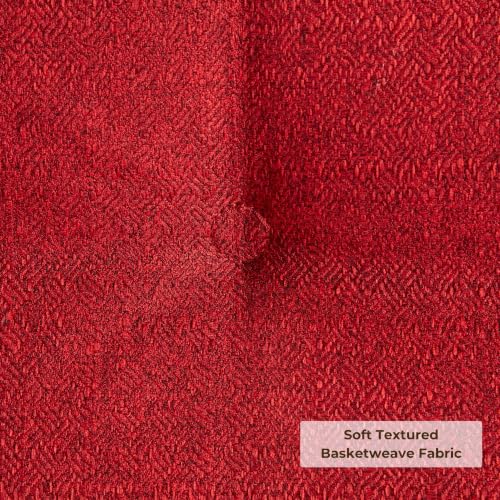 Square Tufted Floor Pillow with Removable Cover, Scarlet, Large (40") - color: Scarlet, size: 40" x 40"